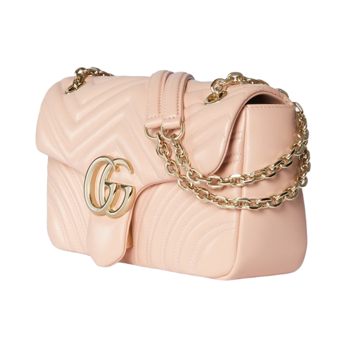 구찌 GG 마몽 미디움 숄더백 소프트 핑크(Gucci GG Marmont Medium Shoulder Bag Soft Pink) - 2