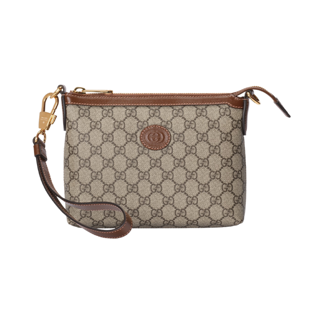 구찌 메신저 백 스퀘어 인터로킹 G 베이지 에보니 슈프림(Gucci Messenger Bag with Interlocking G Beige Ebony Supreme)