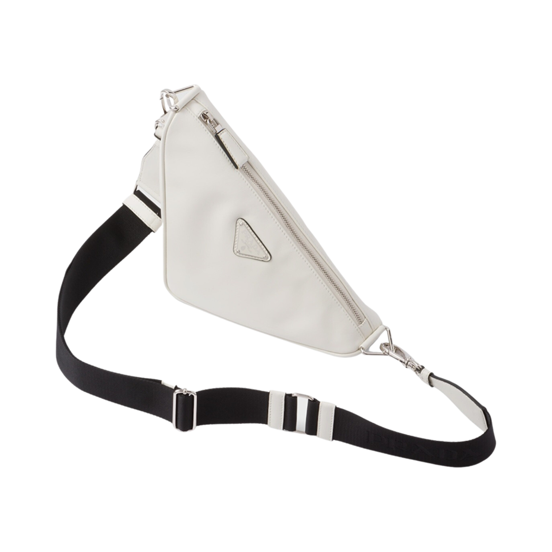 프라다 트라이앵글 레더 백 화이트(Prada Triangle Leather Bag White) - 2