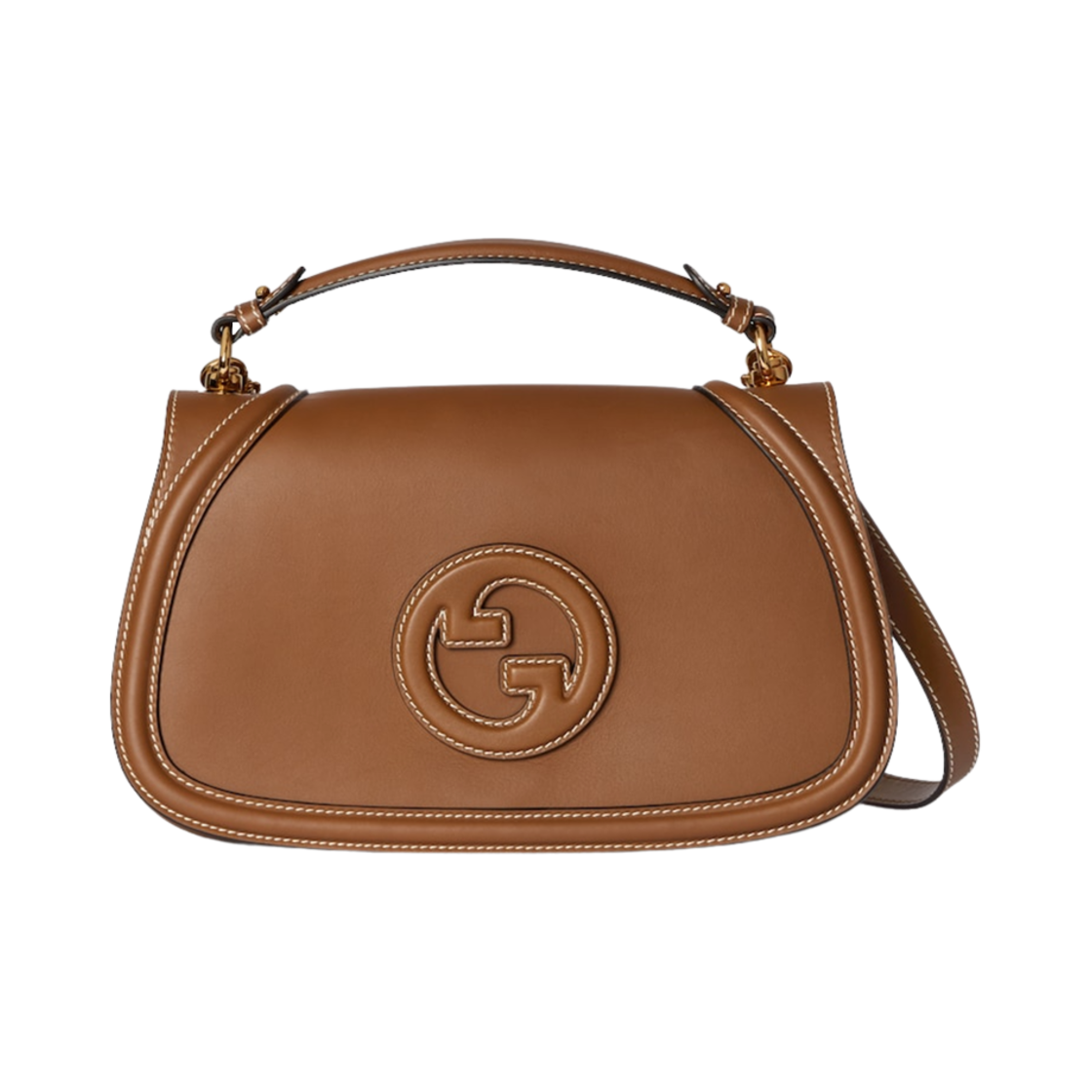 815716-AAEC2-2718 Gucci Blondie Medium Top Handle Bag Brown