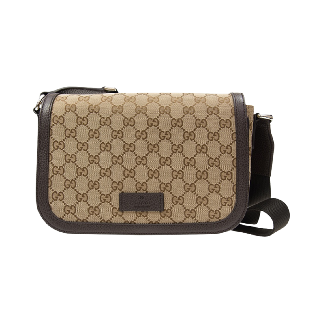 449172-KY9KN-9886 Gucci GG Canvas Messenger Bag Beige Brown
