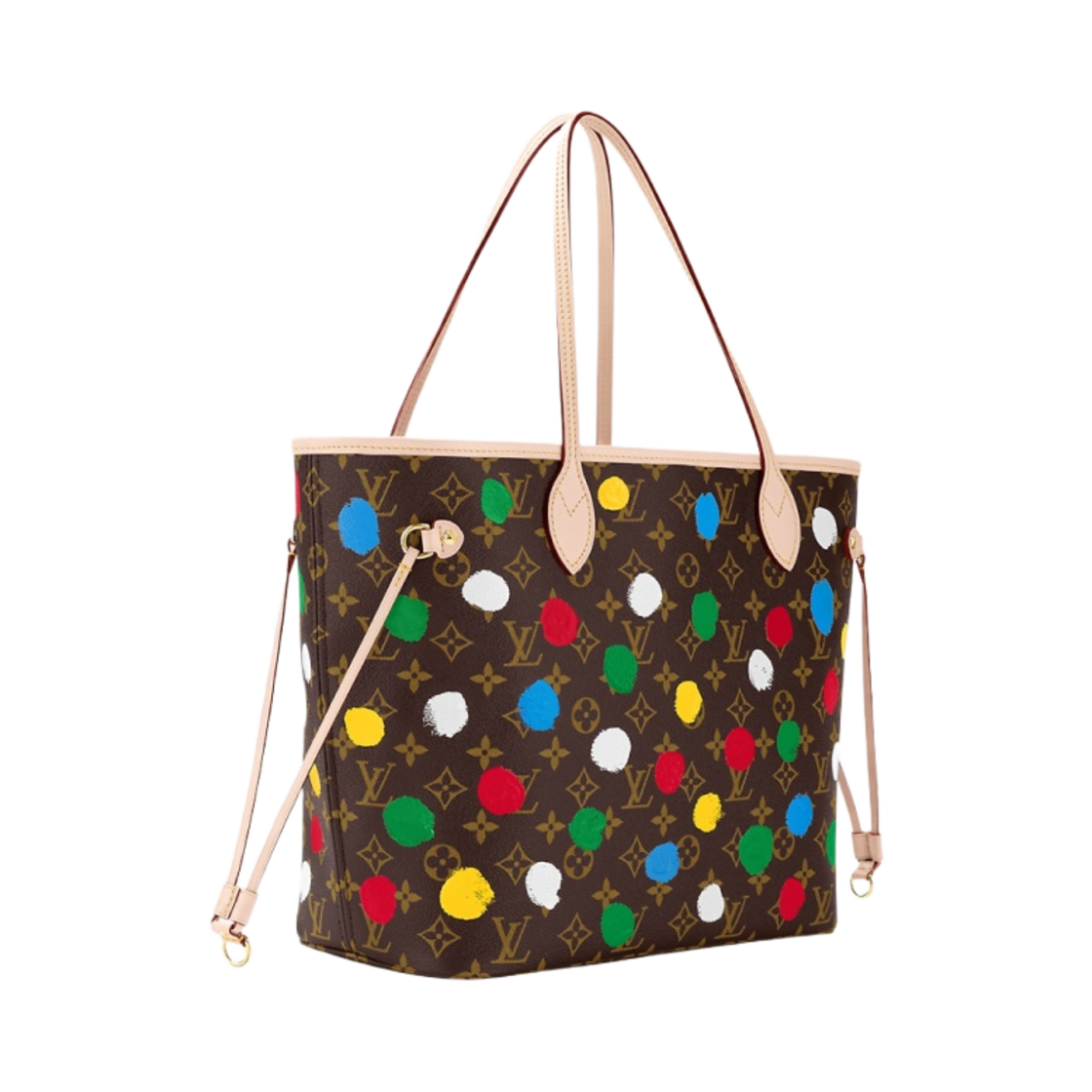 루이비통 x 야요이 쿠사마 네버풀 MM 닷 프린트 모노그램(Louis Vuitton x YK Neverfull MM Dots Print Monogram) - 2
