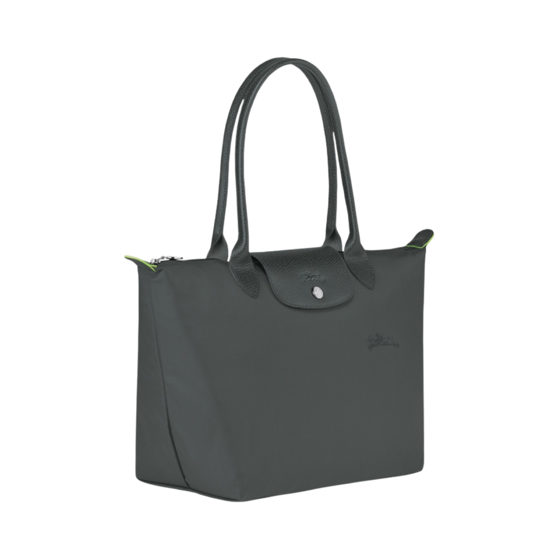 L2605919P66 Longchamp Le Pliage Green Tote Bag M Graphite - #2