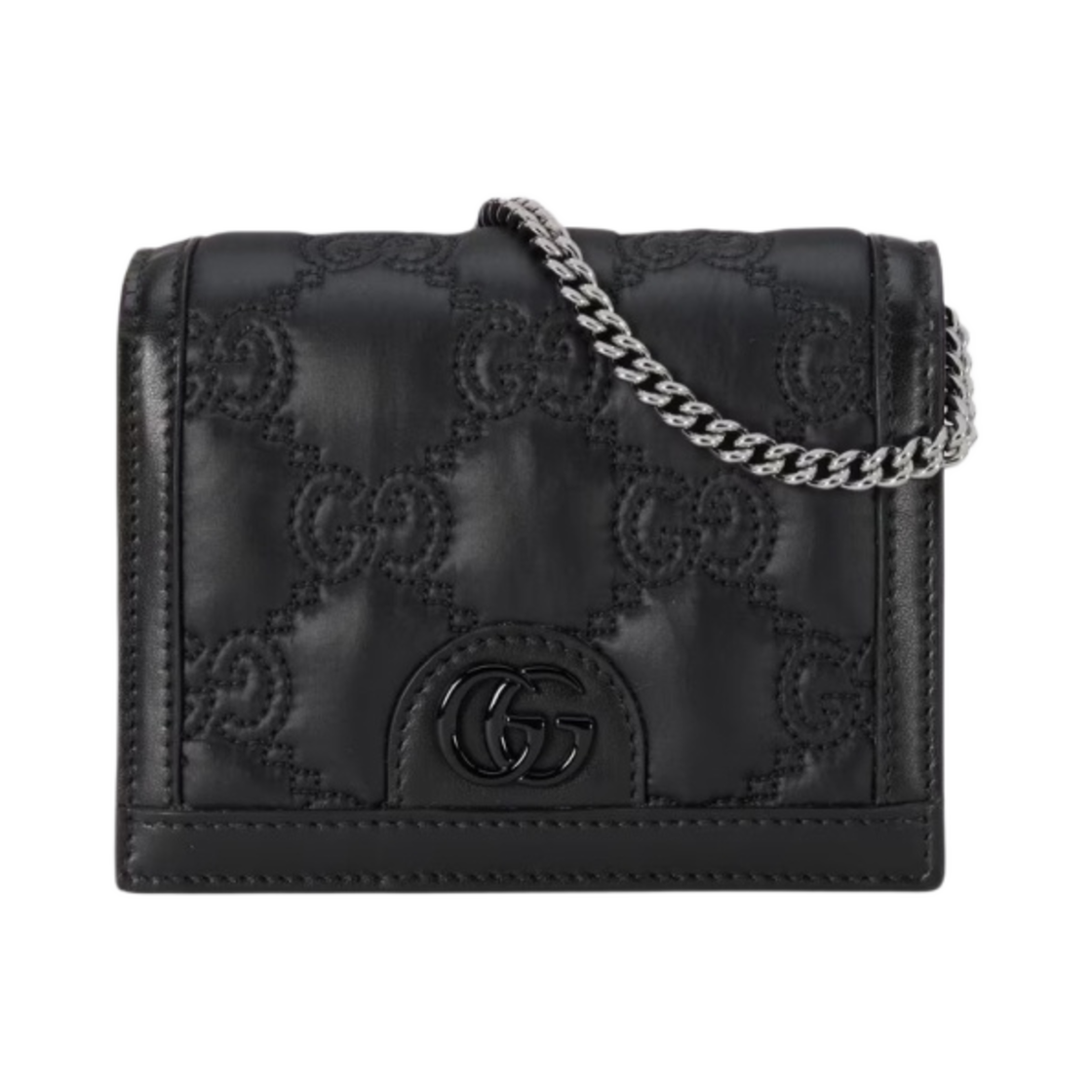 구찌 라이트 퀼티드 GG 마틀라세 나일론 미니 메신저백 블랙(Gucci Light Quilted GG Matelasse Nylon Mini Messenger Bag Black) - 1