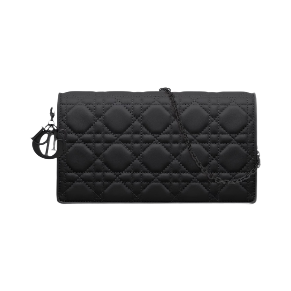 디올 레이디 파우치 블랙 매트 까나쥬 카프스킨(Dior Lady Pouch Black Ultramatte Cannage Calfskin) - 1