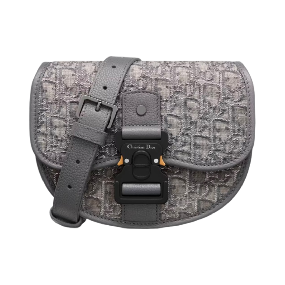 디올 미니 라이트 갤럽 백 스트랩 루테늄 컬러드 디올 오블리크 자카드(Dior Mini Gallop Bag Strap Ruthenium Colored Dior Oblique Jacquard) - 1