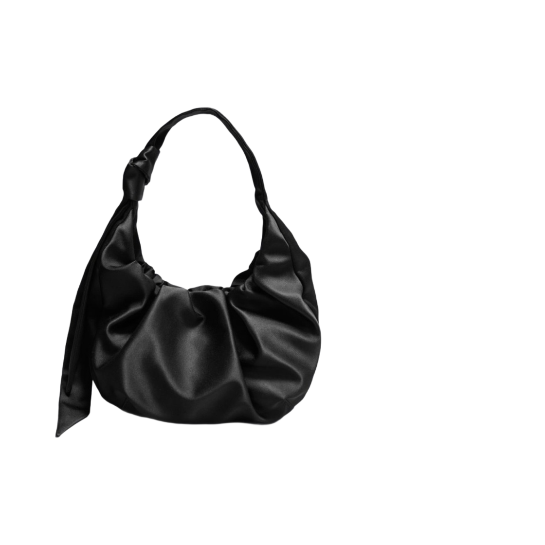 앤아더스토리즈 새틴 숄더백 블랙(& Other Stories Satin Shoulder Bag Black)