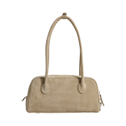 LEHA Harper Bag Suede Small Beige