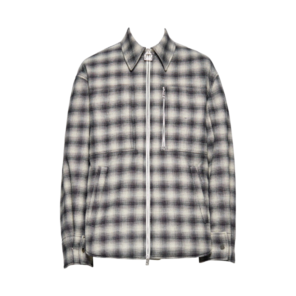 우영미 체크 패딩 점퍼 아이보리 - 23FW(Wooyoungmi Check Padded Jumper Ivory - 23FW)