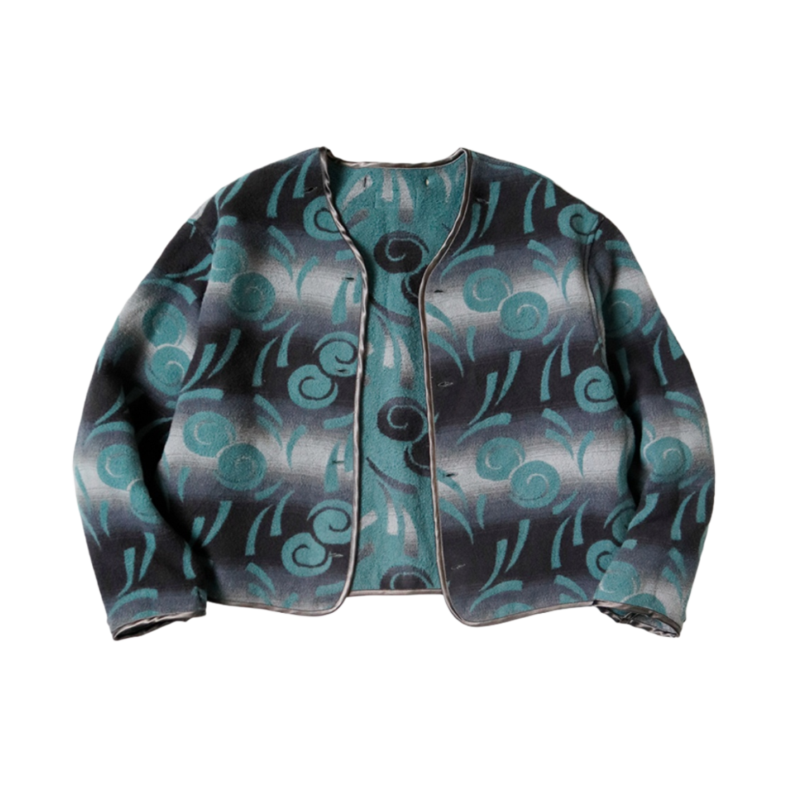 캐피탈 코튼 오일 코팅 T-백 드리즐러 자켓 블랙(Kapital Cotton Oil Coating T-Back Drizzler Jacket Black) - 3