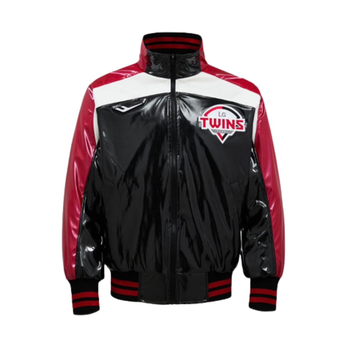 LG 트윈스 x 프로스펙스 2024 어센틱 유광 점퍼 블랙(LG Twins x Prospecs 2024 Authentic Glossy Jumper Black)