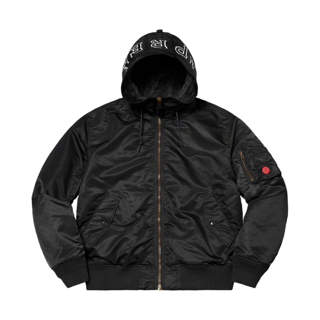 - Supreme Hooded MA-1 Black - 21FW
