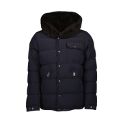 Moncler Marcelettes Short Down Jacket Navy - 24FW