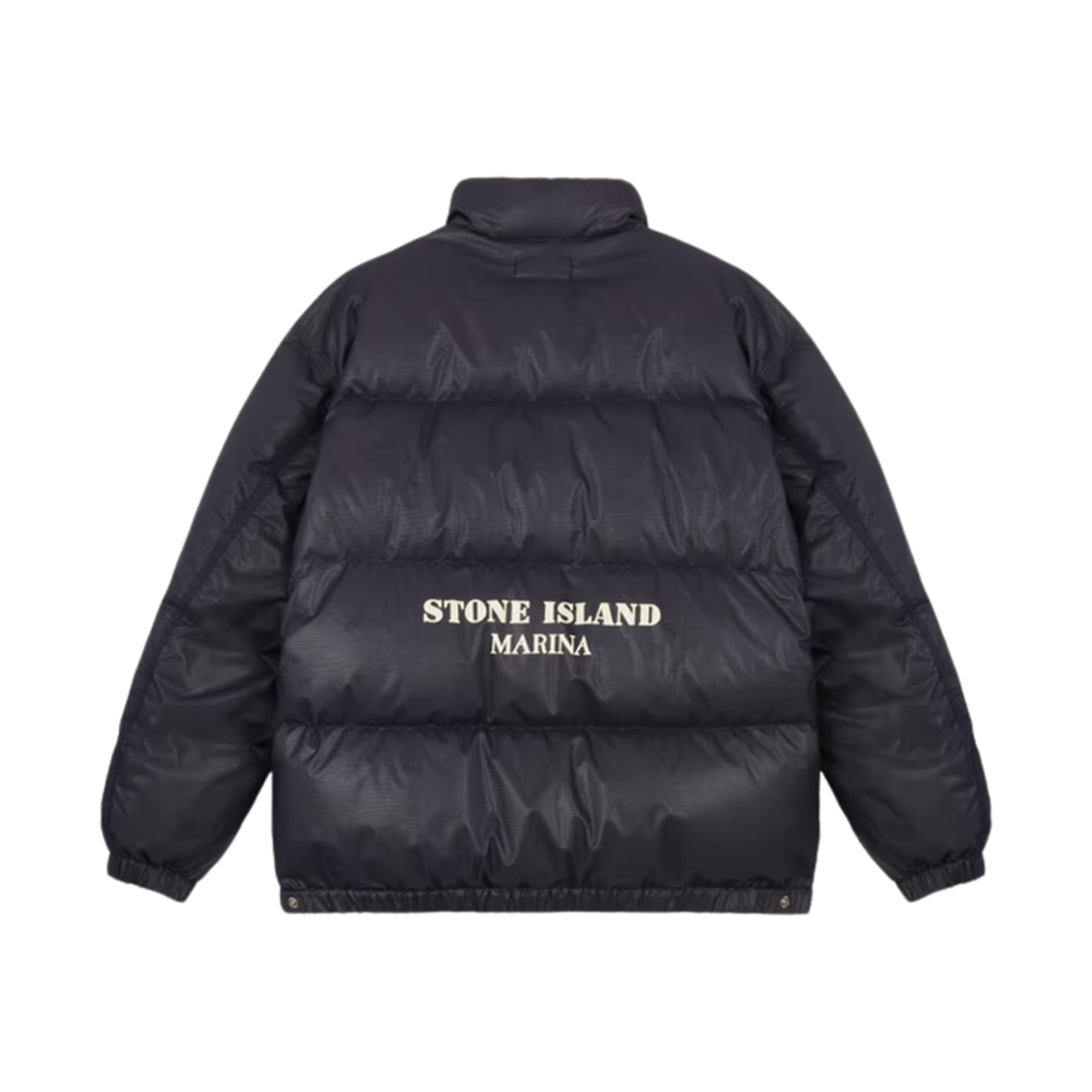 스톤 아일랜드 446X1 마리나 나일론 립스탑 커버 다운 블루종 위드 지퍼 잉크 블루 - 24FW(Stone Island 446X1 Marina Nylon Ripstop Cover Down Blouson with Zip Ink Blue - 24FW) - 2