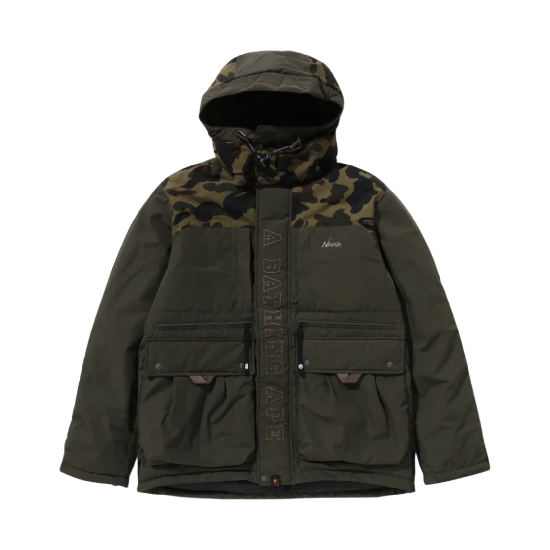 - Nanga x BAPE Hinoc Down Jacket Olive Drab