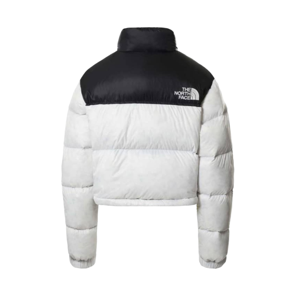(W) 노스페이스 눕시 숏 자켓 화이트 블랙((W) The North Face Nuptse Short Jacket White Black) - 2