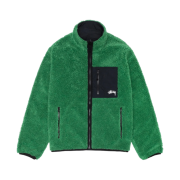 Stussy Sherpa Reversible Jacket Green