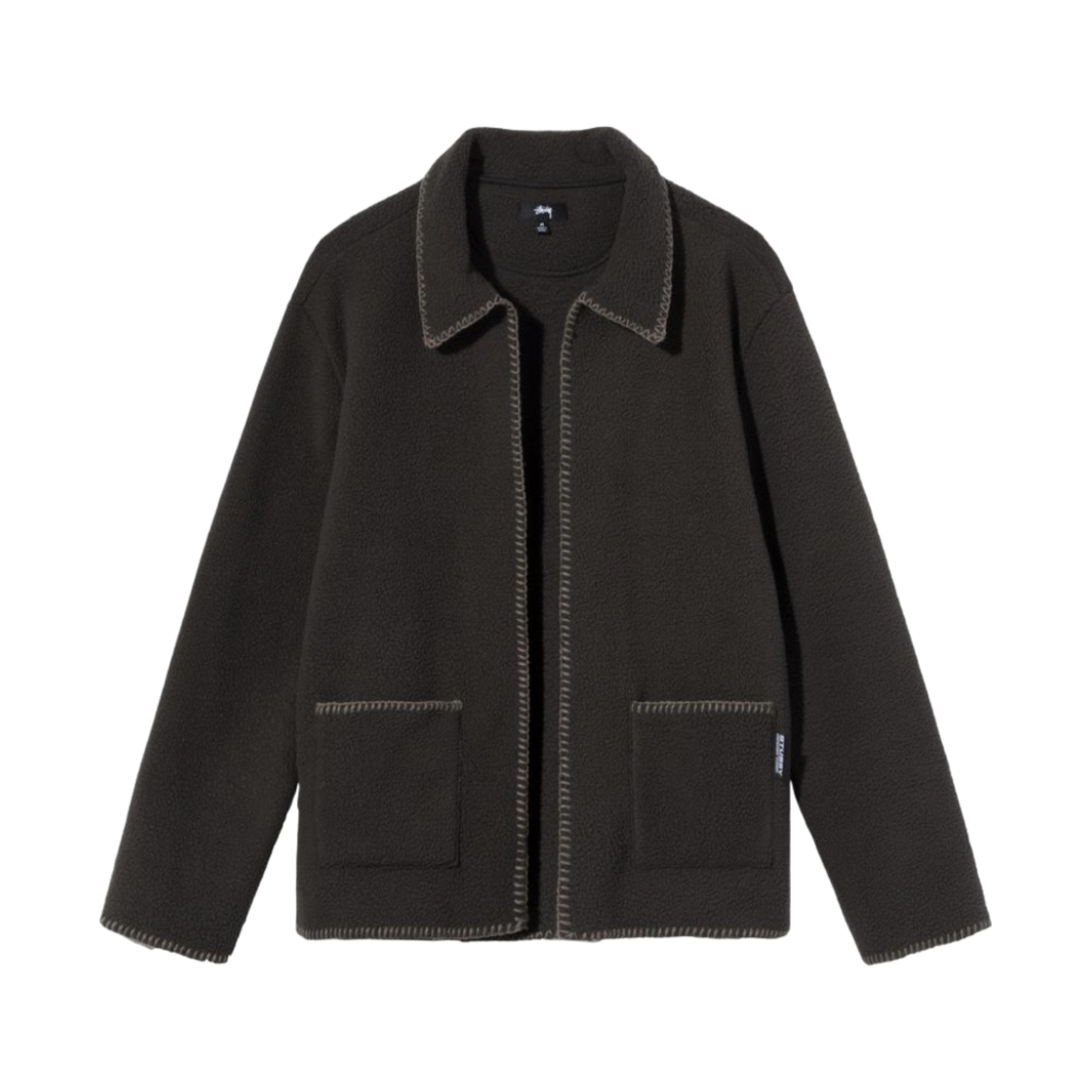 스투시 우지 블랭킷 스티치 플리스 차콜(Stussy Woodsy Blanket Stitch Fleece Charcoal) - 1