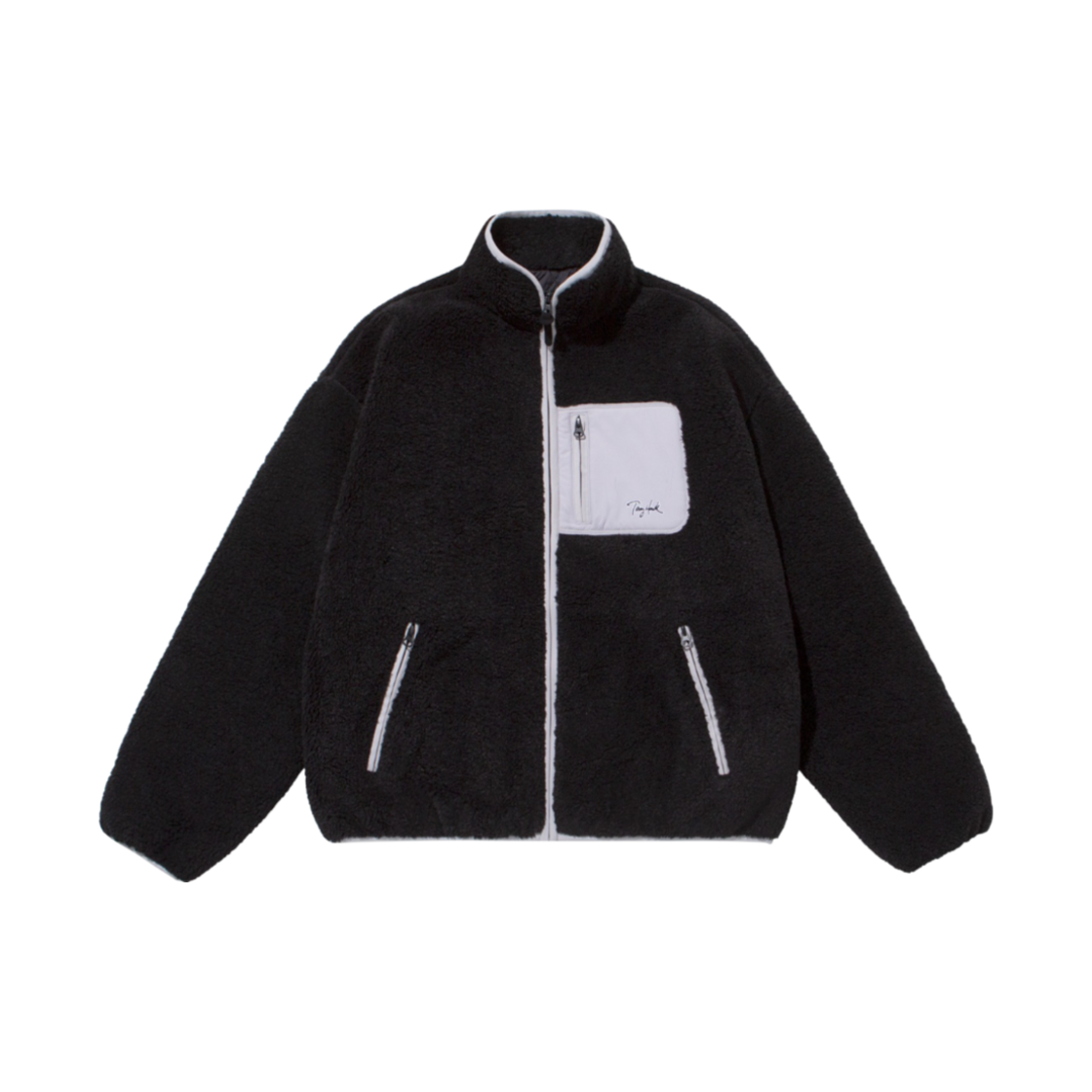 TH2203JK01BK TONY HAWK Teddy Sherpa Fleece Jacket Black