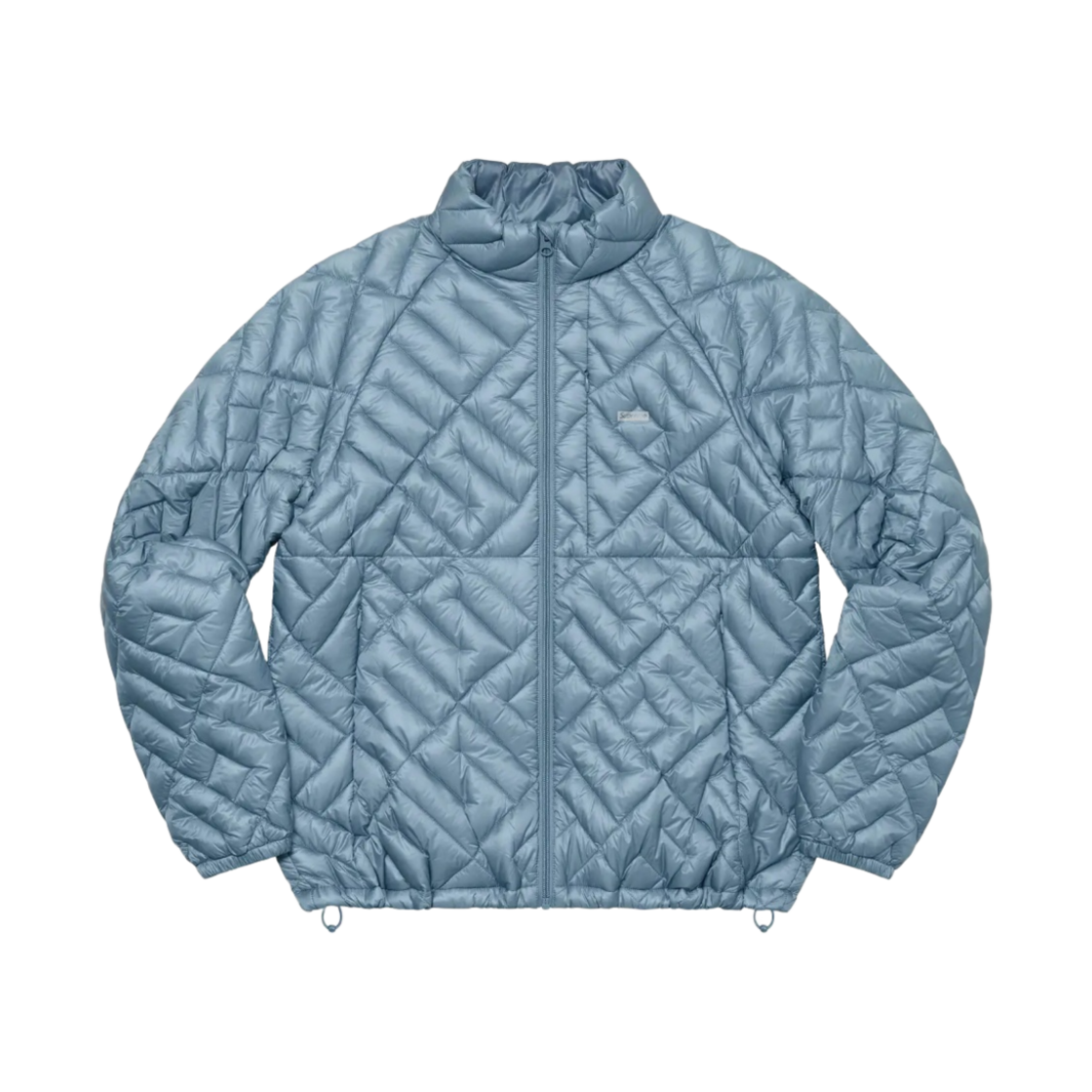 슈프림 스펠아웃 퀼티드 라이트웨이트 다운 자켓 슬레이트 - 22SS(Supreme Spellout Quilted Lightweight Down Jacket Slate - 22SS) - 1