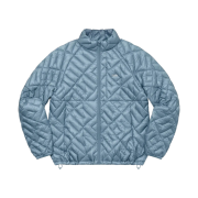 Supreme Spellout Quilted Lightweight Down Jacket Slate - 22SS