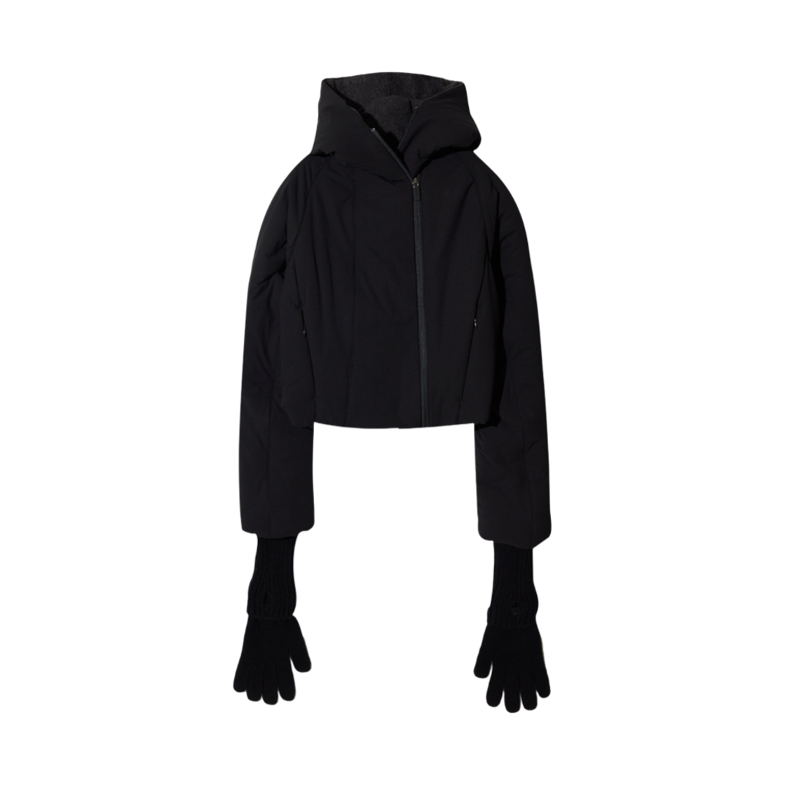 - (W) Hyein Seo Padded Crop Jacket w/ Gloves Black