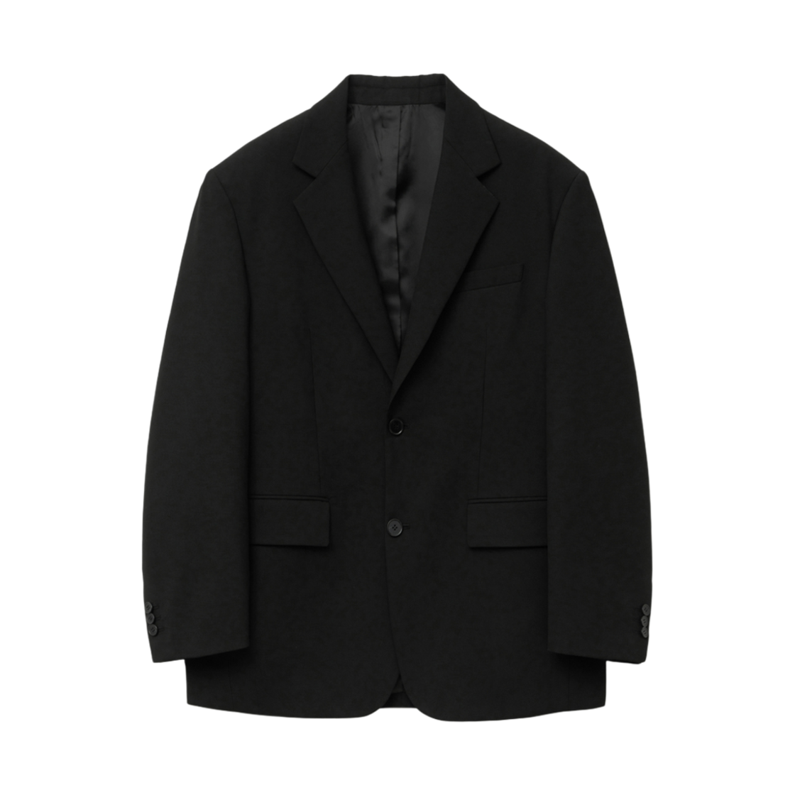 티엔지티 오버사이즈 싱글브레스트 셋업 자켓 블랙