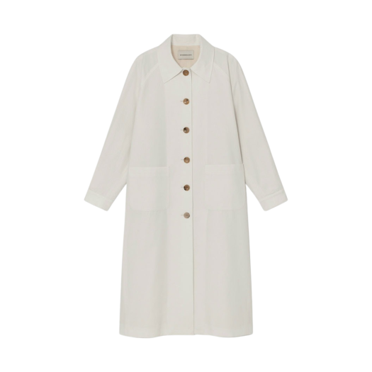 P0000DYF Kindersalmon Women Haumea Linen Coat Off White