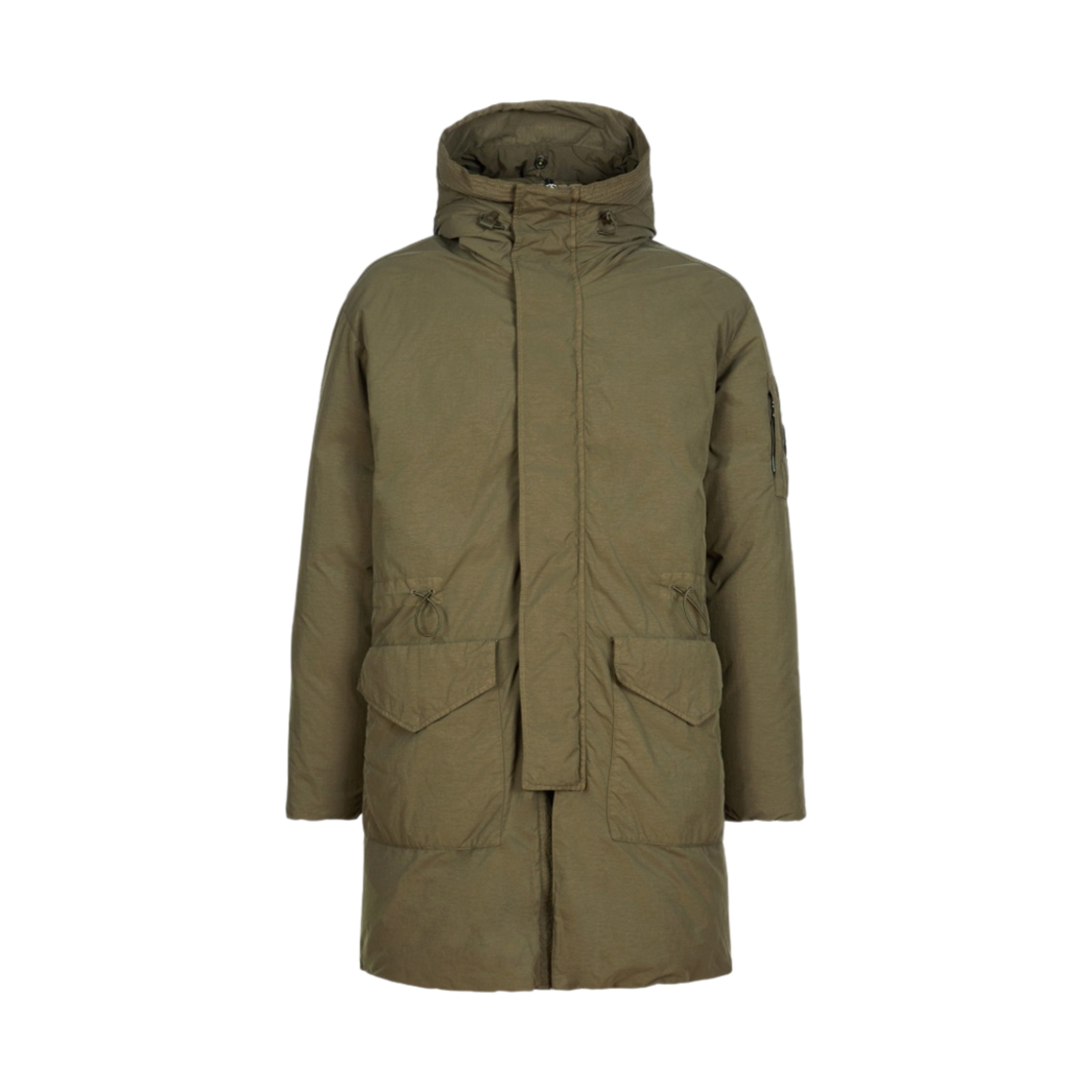 C.P. 컴퍼니 플랫 나일론 다운 파카 아이비 그린 - 22FW