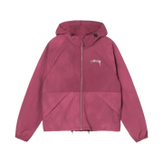 Stussy Wave Dye Beach Shell Jacket Berry