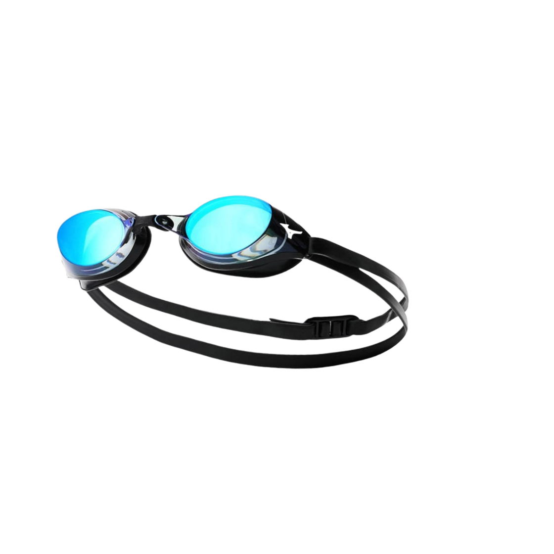 85YA90110 Mizuno Accel Eye Mono Cushion Mirrored Swim Goggles Smoke