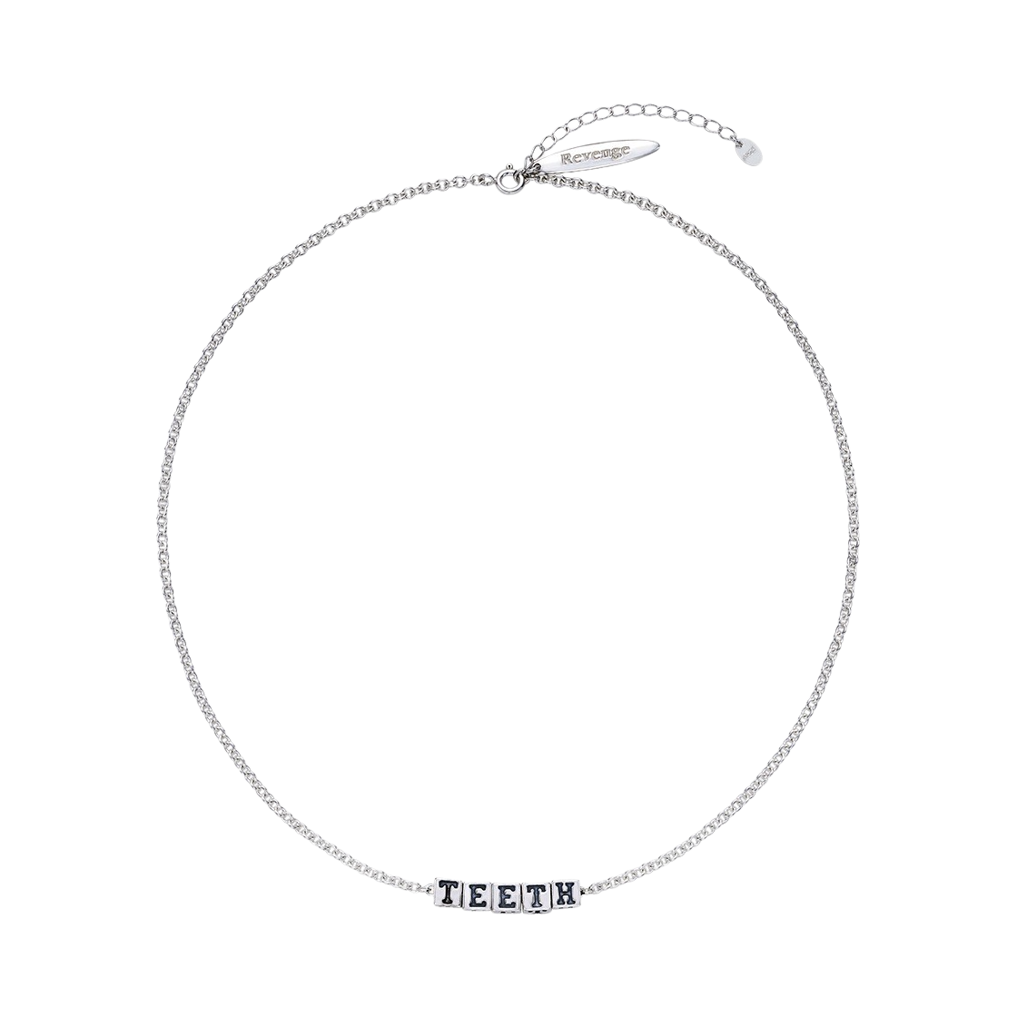TEETH-N054 Teeth Cube Necklace