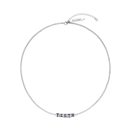 TEETH-N054 Teeth Cube Necklace
