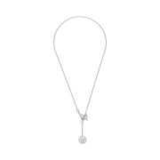 (W) Hermes Small Ex-Libris Pendant Sterling Silver & Rose Gold