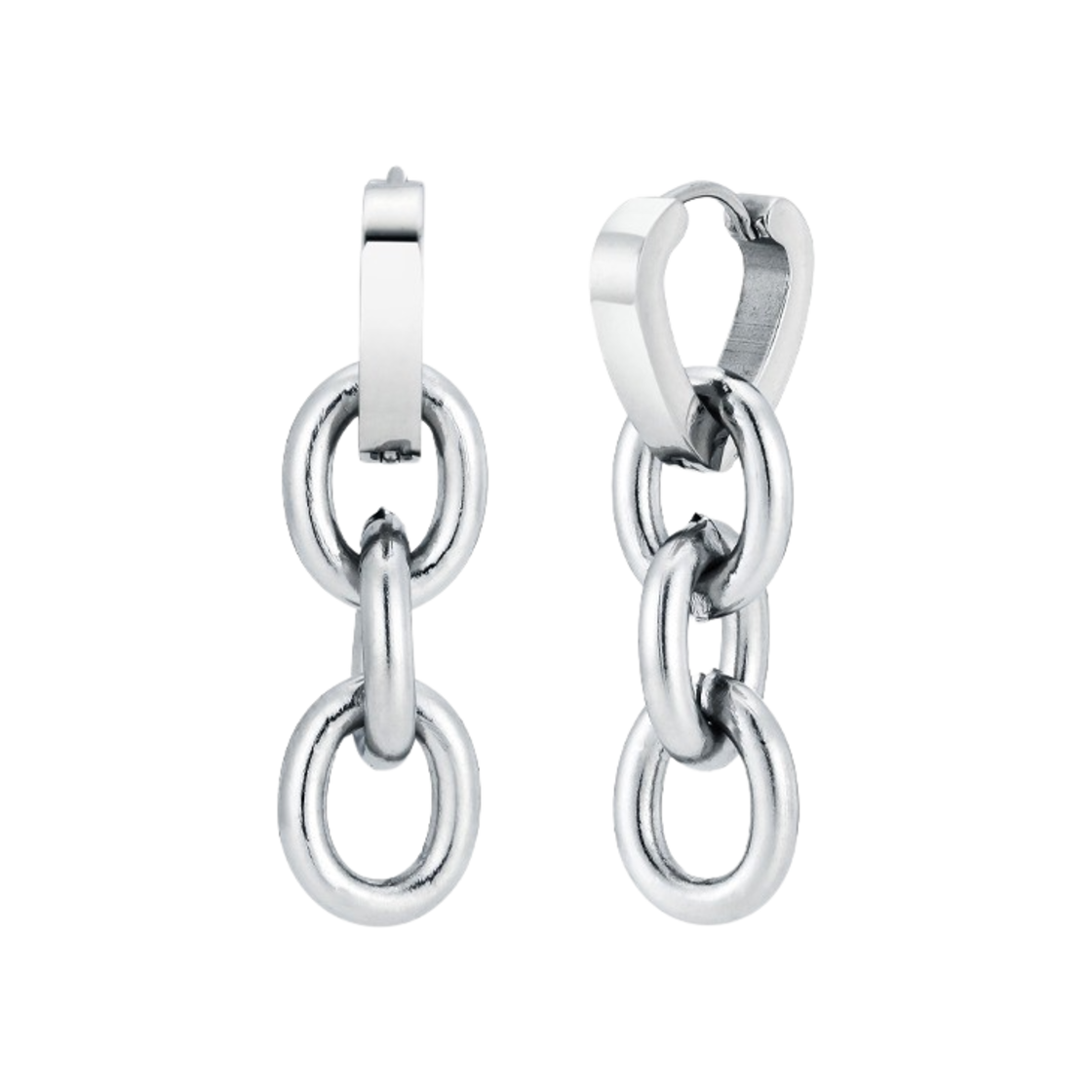 센티멍 넘버 314 하트 투웨이 이어링 실버(Sentiments No.314 Heart 2 Way Earring Silver) - 1