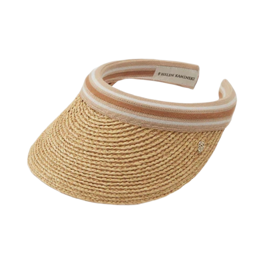 HAT50318 (W) Helen Kaminski Marina Natural Nougat Stripe