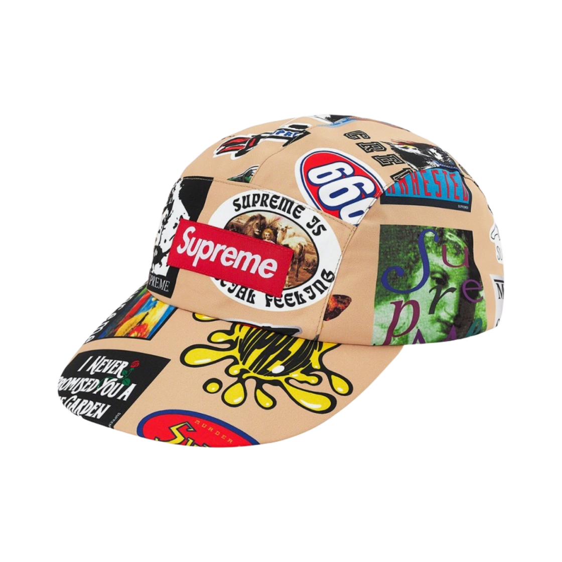 슈프림 고어텍스 롱 빌 캠프캡 탄 스티커스 - 21SS