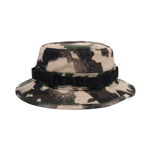BAPE Map Camo Military Hat Green
