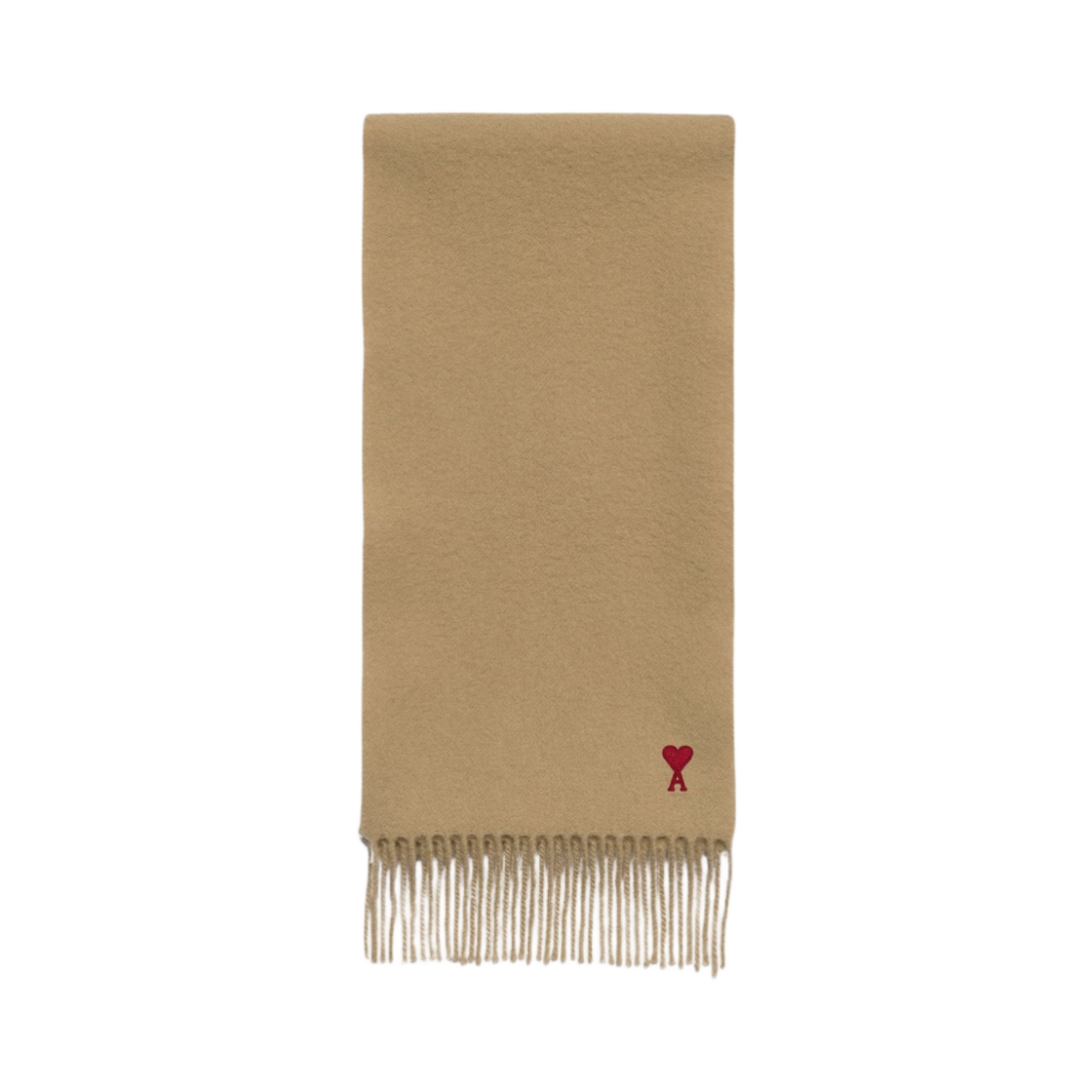 아미 스몰 하트 로고 울 클래식 머플러 샴페인(AMI de Coeur Wool Classic Muffler Champagne)
