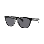 Oakley Frogskins XL Polished Black Frame Grey Lenses High Bridge Fit