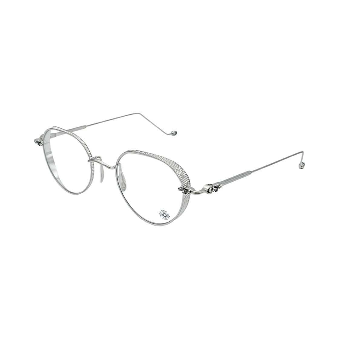 【Chrome Hearts】 Vagasoreass Brushed Silver Chrome Hearts VAGASOREASS Eyewear | italist