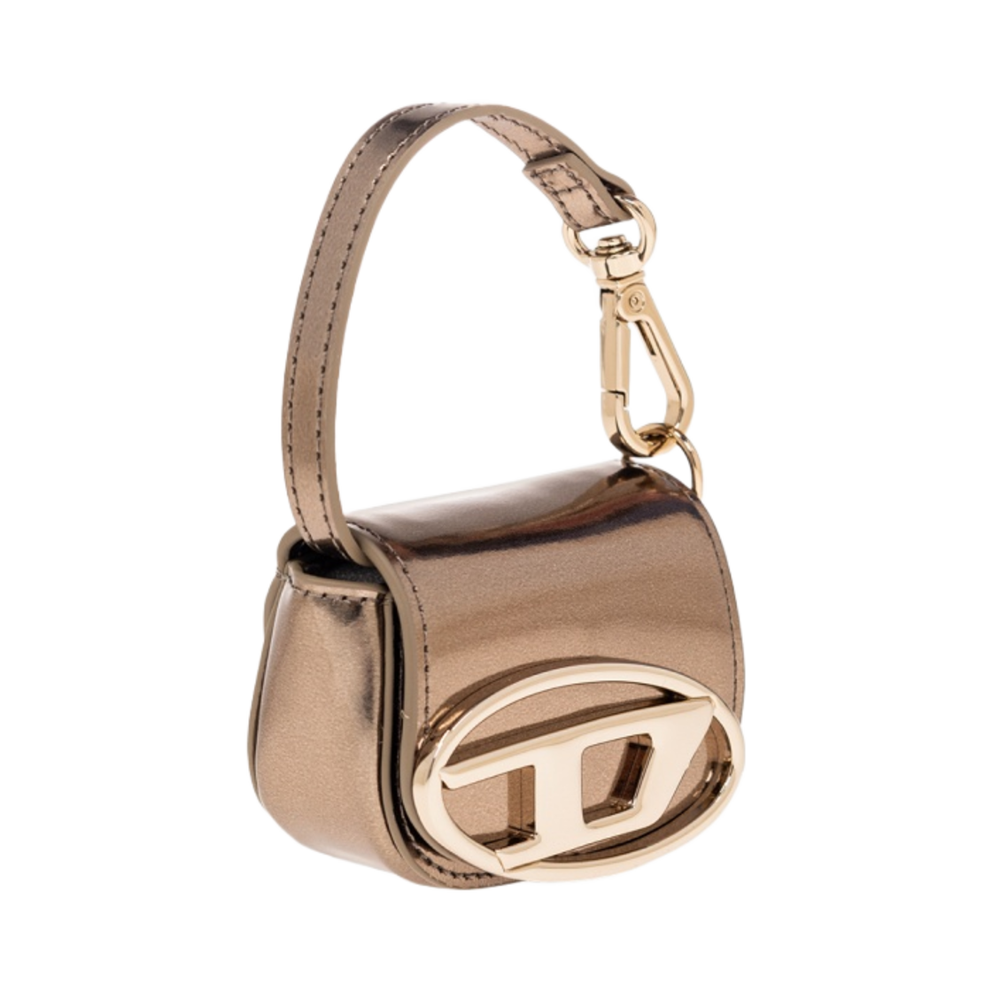 디젤 1DR XXS 마이크로 레더 백 참 브론즈(Diesel 1DR XXS Micro Leather Bag Charm Bronze) - 2