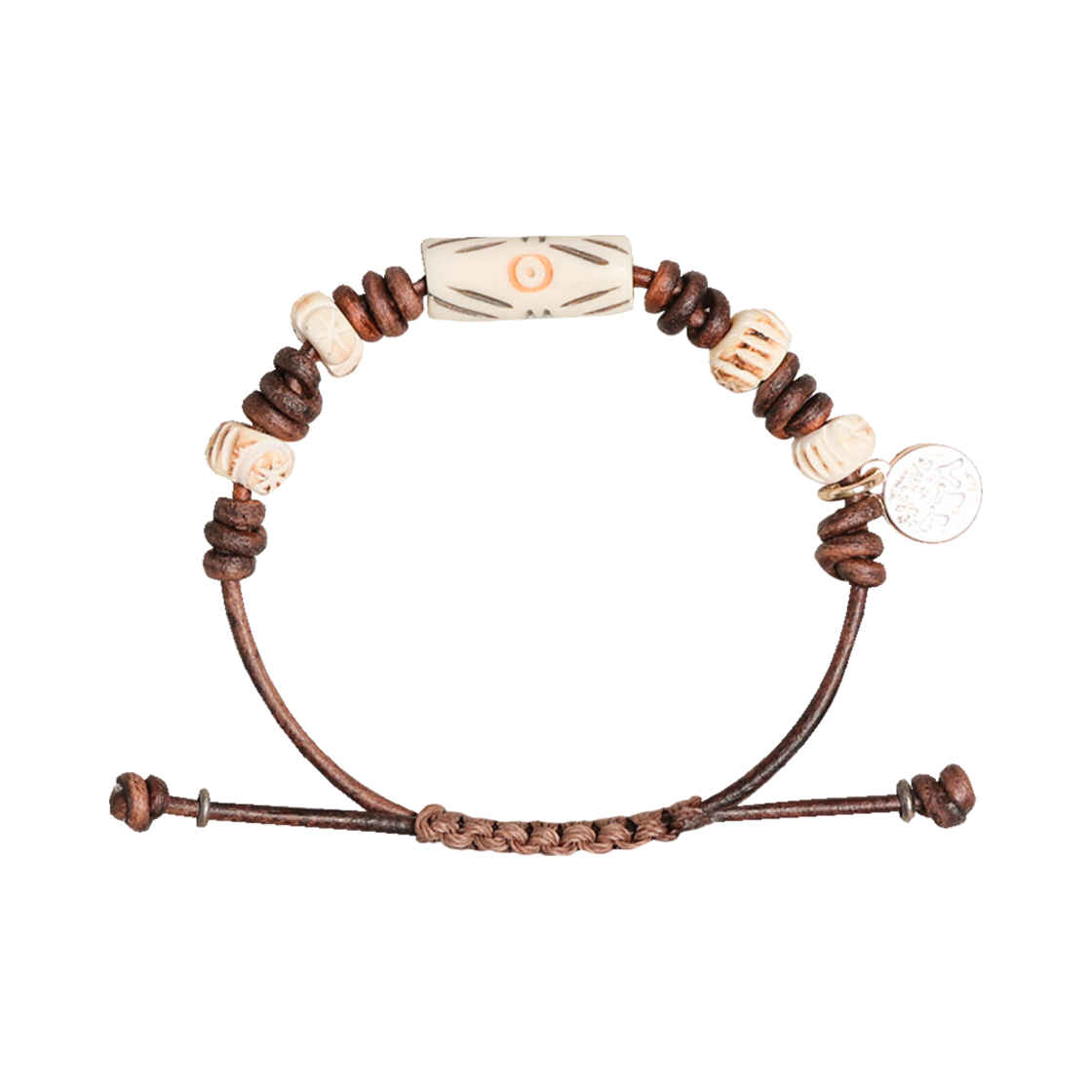 TBH42ABTB019EC TOWTOW.ARCHIVE New Ethnic Wave Bracelet Ecru
