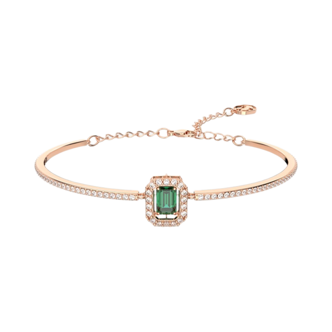(W) 스와로브스키 밀레니아 뱅글 그린 로즈 골드 플래팅 | Swarovski | KREAM