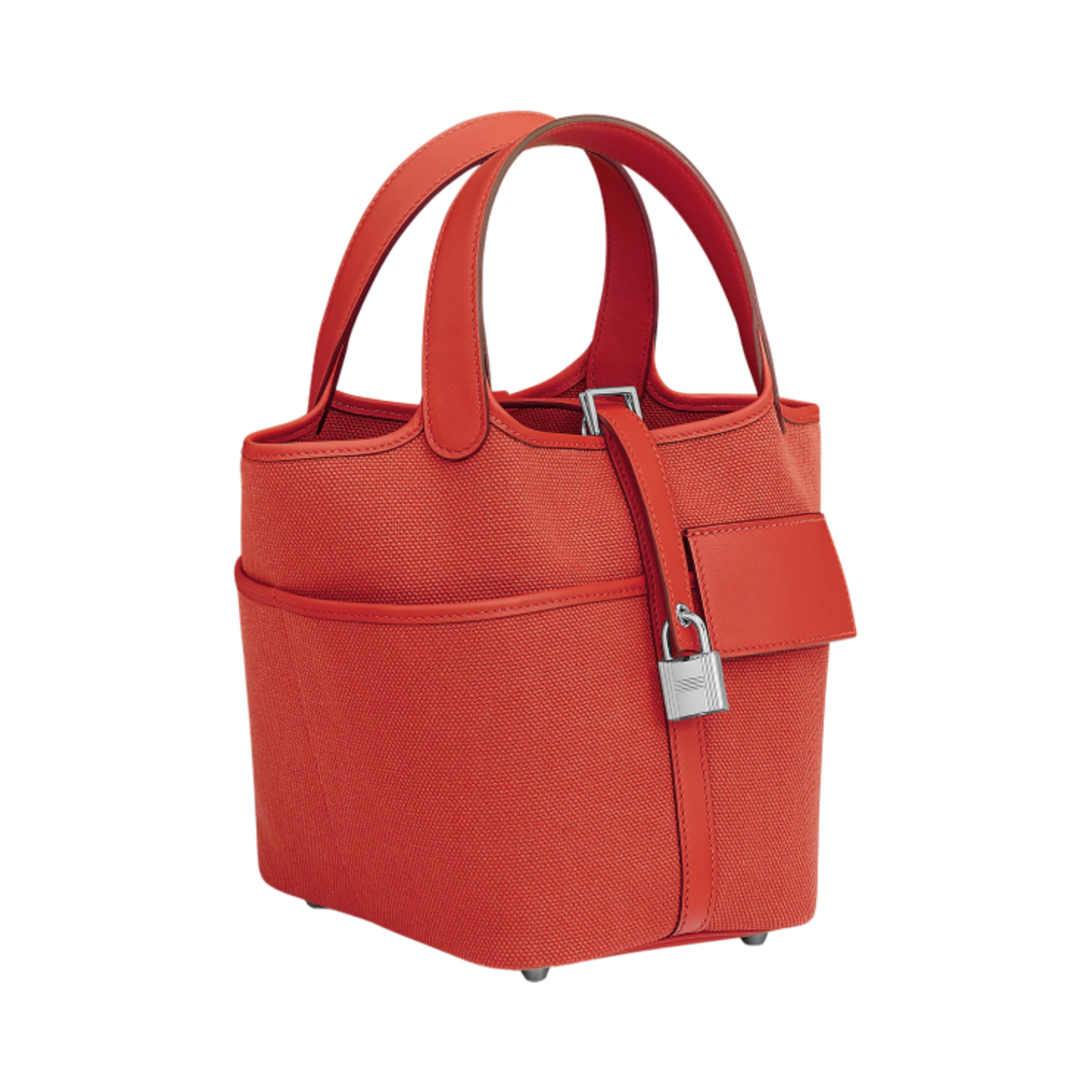 에르메스 피코탄 락 18 백 고에렌드 캔버스 스위프트 & 팔라듐 하드웨어 오랑쥬 필드(Hermes Picotin Lock 18 Bag Goeland Canvas Swift & Palladium Orange Field) - 2