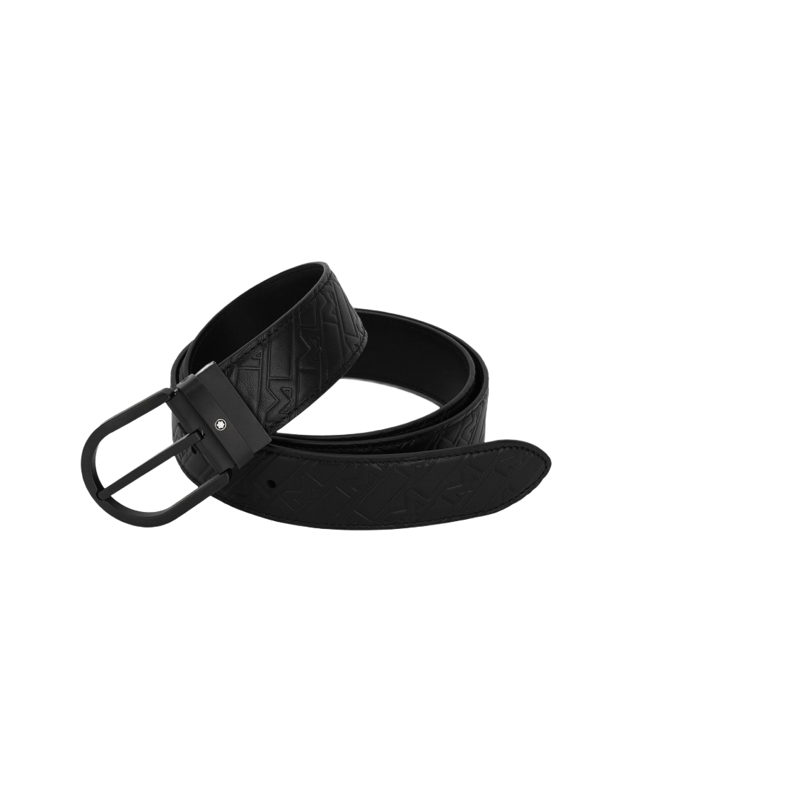 몽블랑 홀스슈 버클 35mm 레더 벨트 블랙(Montblanc Horseshoe Buckle 35mm Leather Belt Black) - 2