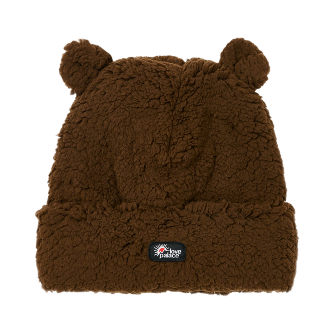 - Palace Love Palace Fuzzy Ears Beanie Brown - 24FW