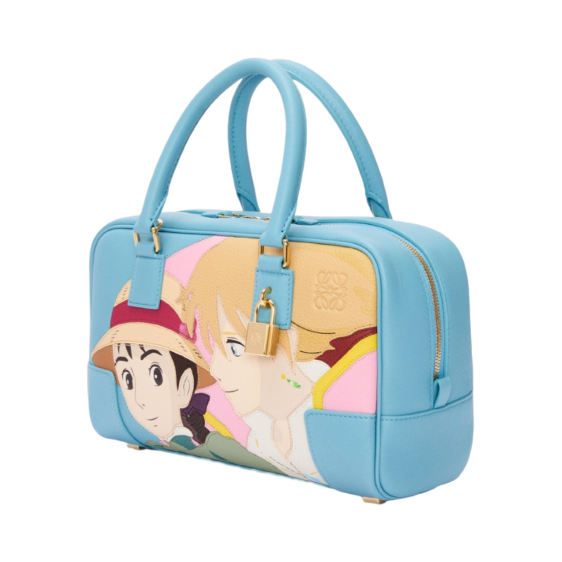 로에베 x 하울의 움직이는 성 앤 소피 아마조나 23백 나파 카프스킨 라이트 블루(Loewe x Howl's Moving Castle And Sophie Amazona 23 Bag in Nappa Calfskin Light Blue) - 2