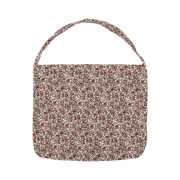 Emis Flower Corduroy Eco Bag Ivory Red