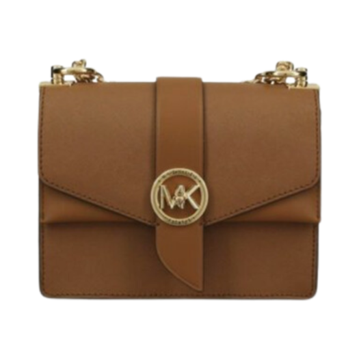 Michael Kors Greenwich Small Saffiano Leather Crossbody Bag Luggage